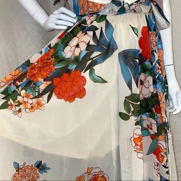 Une Ame Dress Floral Pattern Long - Picture 12 of 14